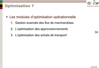 ApprovisionnementOrdonnancementDes offres distinctes sur les différentes fonctions