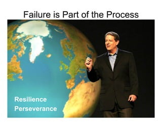 Failure is Part of the Process




Resilience
Perseverance
 
