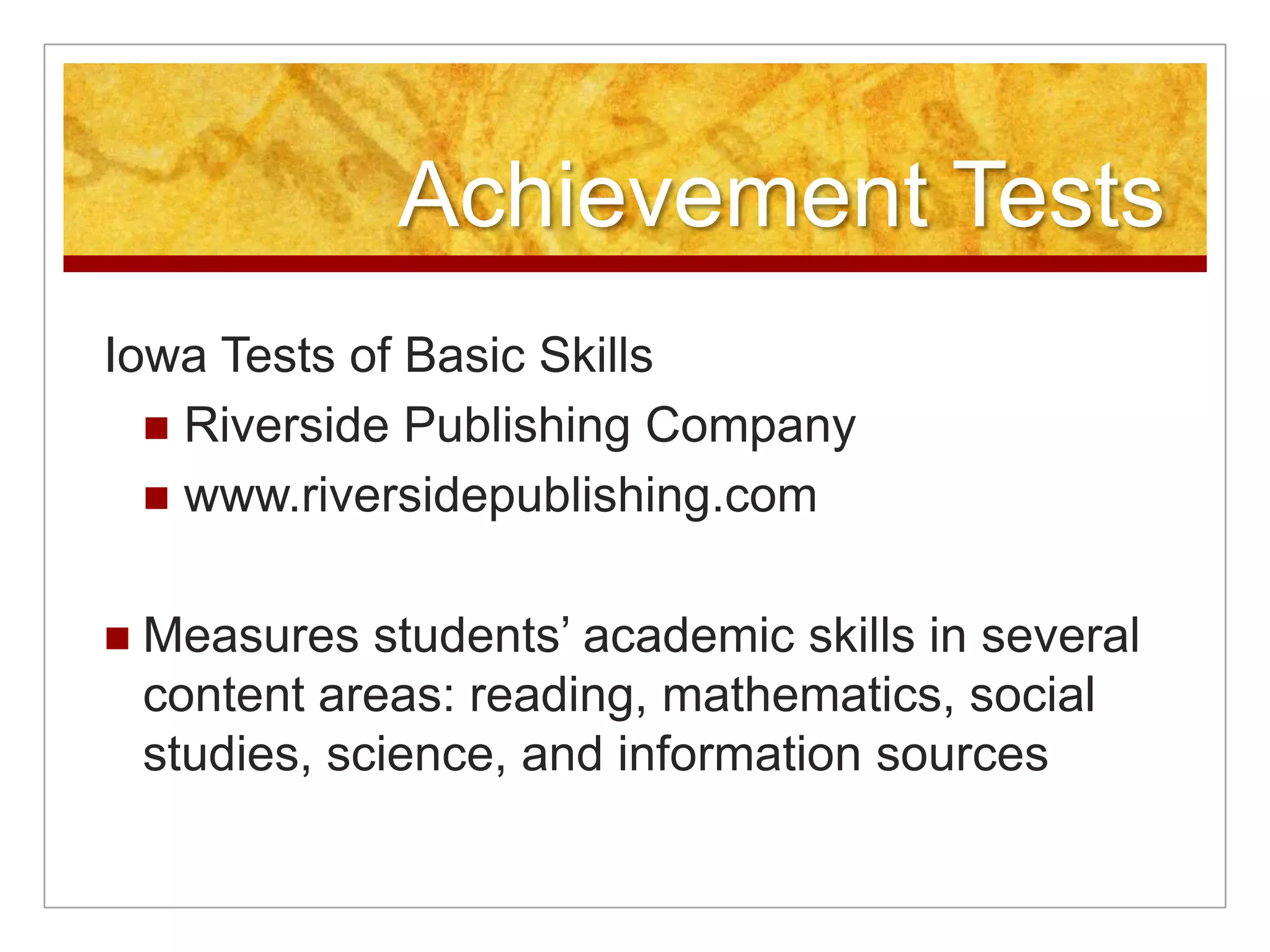 Step 1: Test Score Nomination