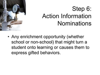 Be fluently bi- or tri-lingualStep 4: Special		  NominationsSafety Valve No.1