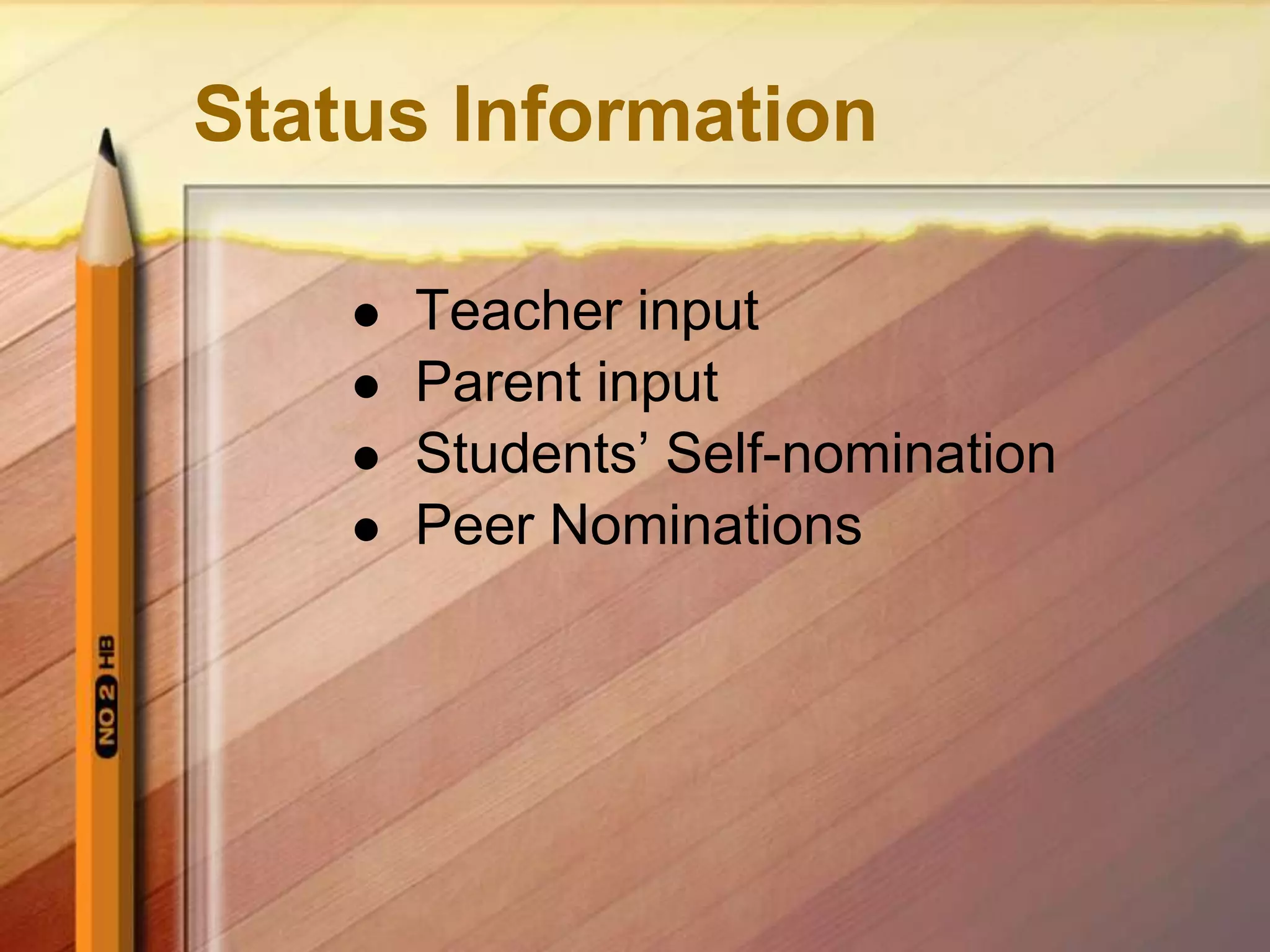 Step 6:Action Information NominationsAny enrichment opportunity (whether school or non-school) that might turn a student onto learning or causes them to express gifted behaviors.