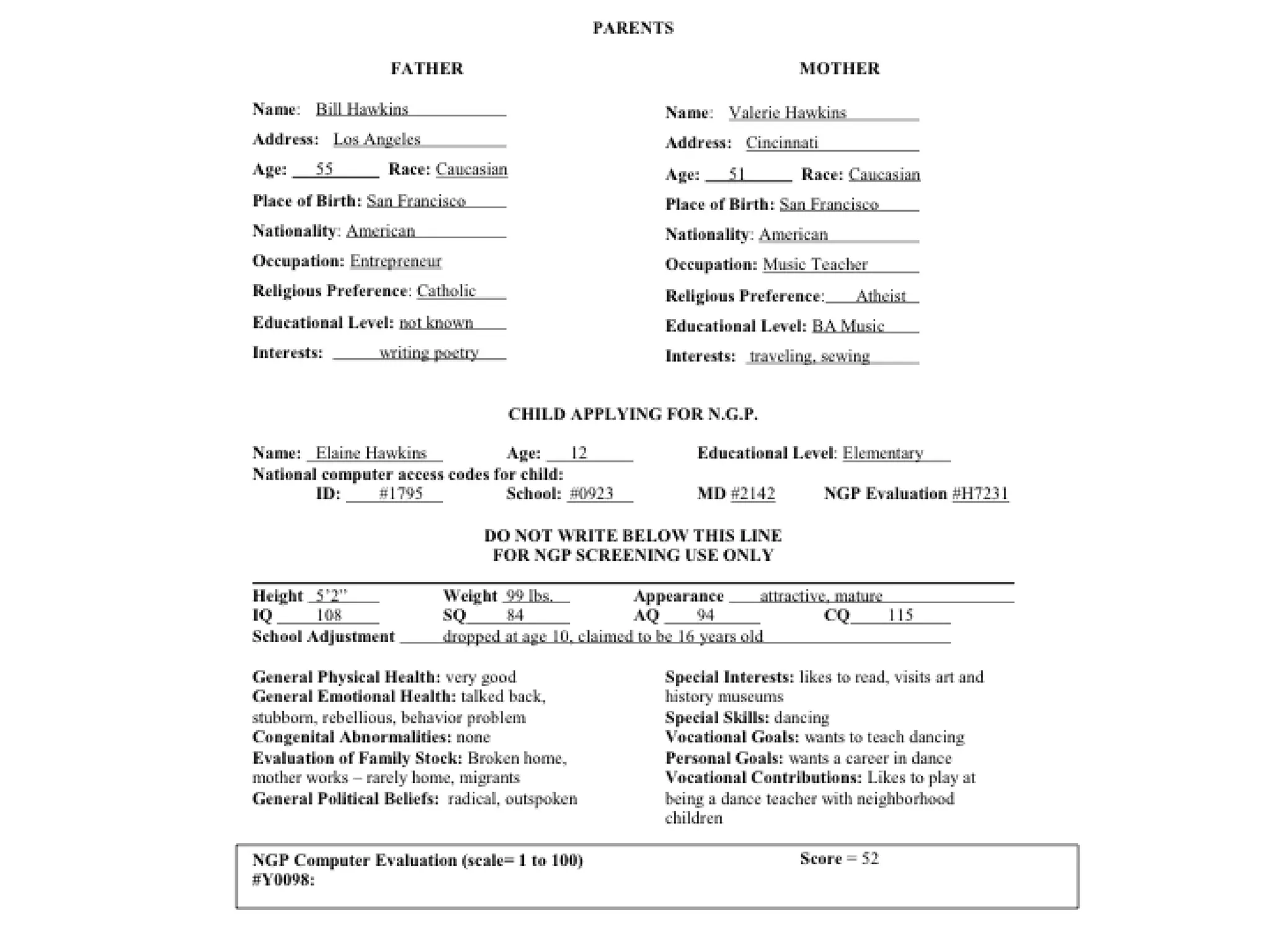 Bill Ridell= Thomas Edison