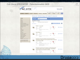 Cas client EPICENTRE : Fonctionnalité GED
 