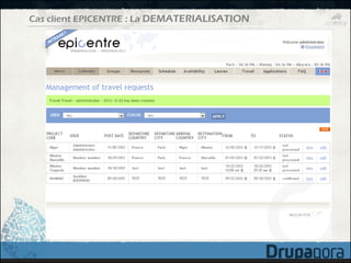 Cas client EPICENTRE : La DEMATERIALISATION
 