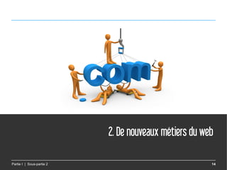 2. De nouveaux métiers du web

Partie I | Sous-partie 2                               14
 