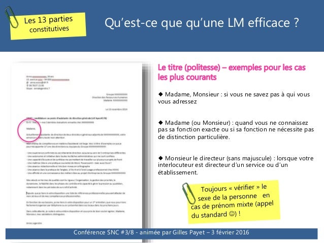 Conférence CV et Lettres de motivation : tendances 2016 et 