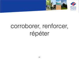 corroborer, renforcer,
répéter
62
 