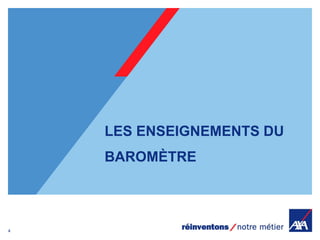 4 
LES ENSEIGNEMENTS DU BAROMÈTRE  