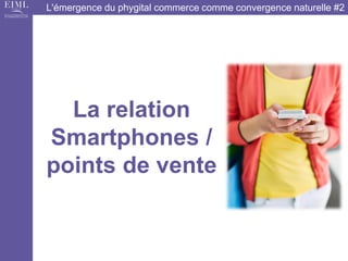 L'émergence du phygital commerce comme convergence naturelle #2 
La relation Smartphones / points de vente  
