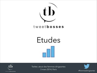 Etudes

Twitter, atout des femmes dirigeantes
3 mars 2014, Paris

#FemmesDirigeantes

 