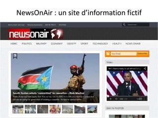 NewsOnAir : un site d’information fictif
 