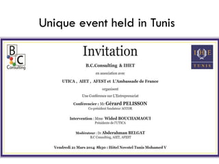 Unique event held in Tunis
 