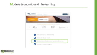 Modèle économique 4 : l’e-learning
 
