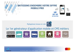 BATISSONS ENSEMBRE VOTRE OFFRE 
          MOBILE PRO




 Votre interlocuteur conférence : Anthony GINTER - MyApphone   Contact partenaires : fmurbach@myapphone.com
 