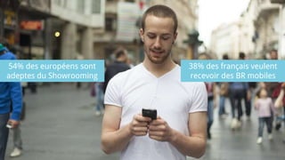54% des européens sont
adeptes du Showrooming
38% des français veulent
recevoir des BR mobiles
 