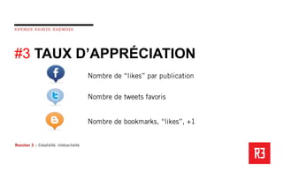 #3 TAUX D’APPRÉCIATION
 