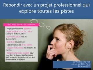 Projet Professionnel Rebondir Avec Un Projet Qui Explore Toutes Les
