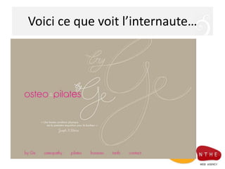 Voici ce que voit l’internaute…