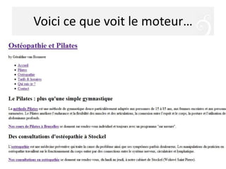 Voici ce que voit le moteur…