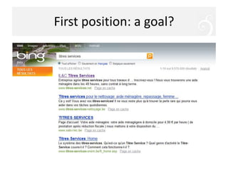 First position: a goal?