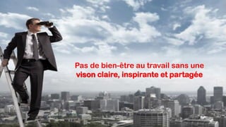 Pas de bien-être au travail sans une
vison claire, inspirante et partagée
 