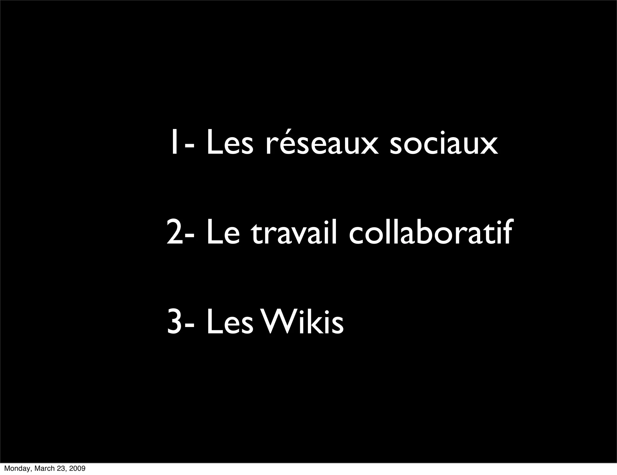 Conférence Tic 09
