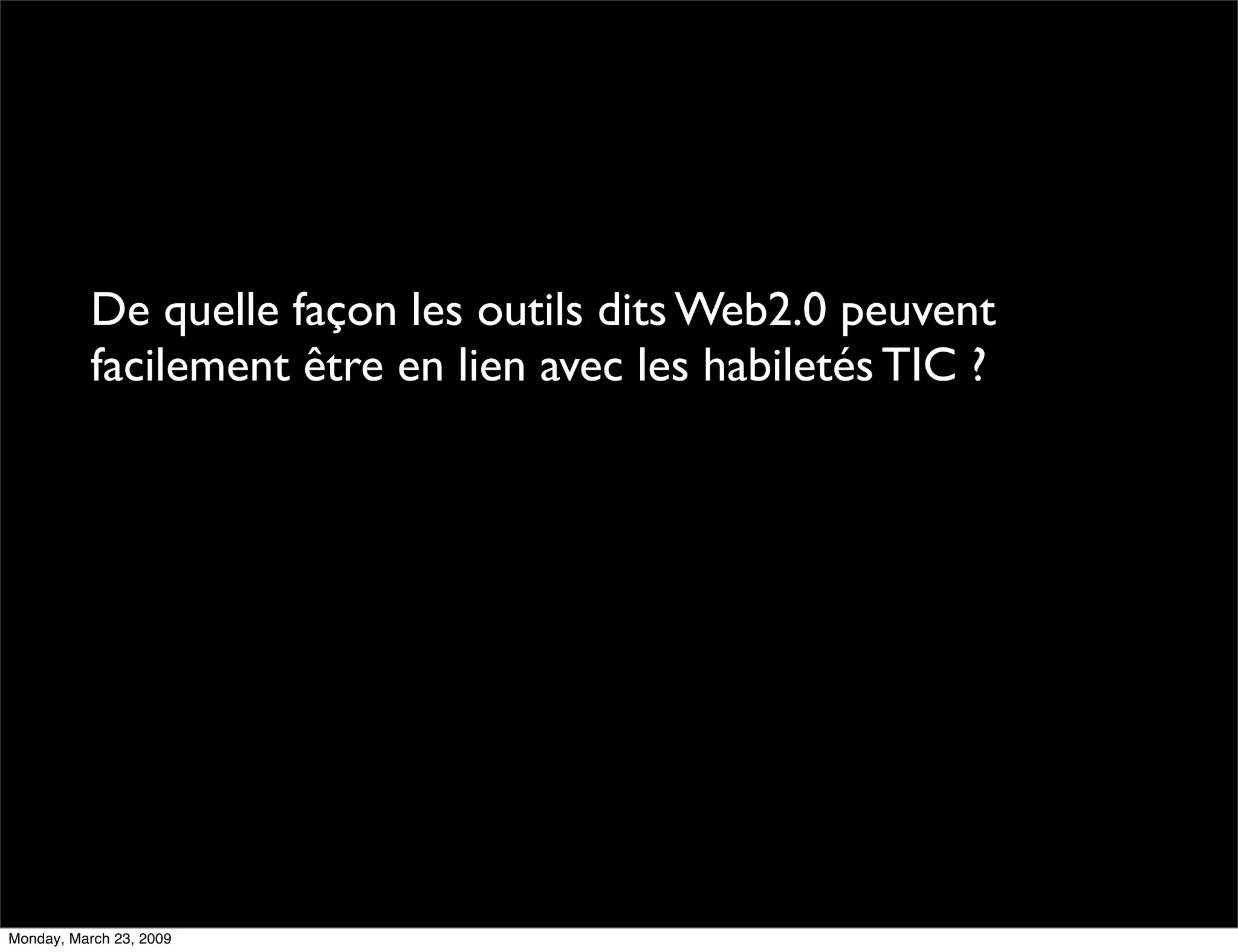 Conférence Tic 09