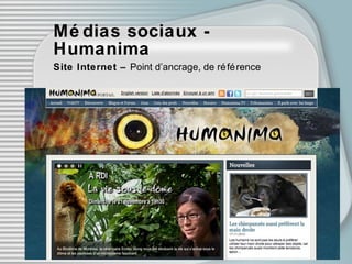 Médias sociaux - Humanima Site Internet –  Point d’ancrage, de référence 