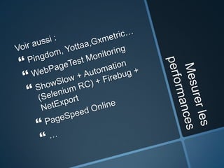 Mesurer les performances ?A distance :