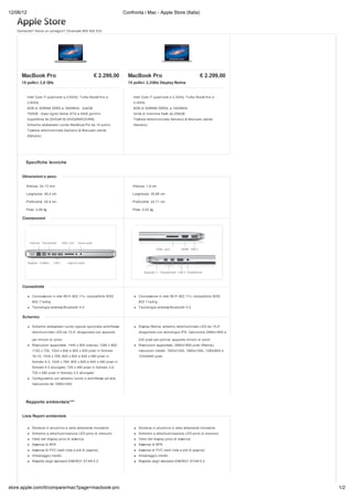 MacBook Pro vs MacBook Pro Retina | PDF