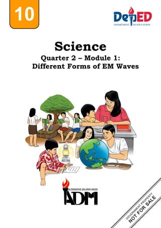Science
Quarter 2 – Module 1:
Different Forms of EM Waves
10
 