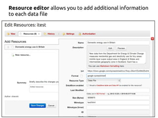 CKAN - the open source data portal platform | PDF