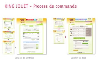 KING JOUET - Process de commande




    version de contrôle      version de test
 