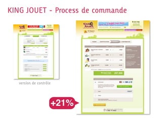KING JOUET - Process de commande




   version de contrôle




                     +21%
 