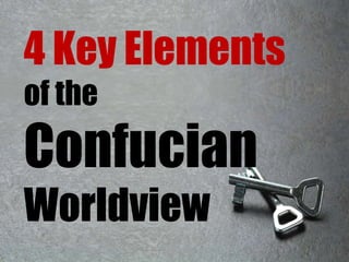 4 Key Elements
of the

Confucian
Worldview

 