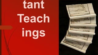 tant
Teach
ings
 