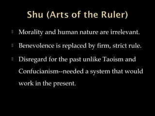 Confucianism legalism-taoism to lecture | PPT