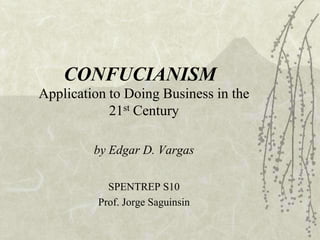 Confucianis mver1 | PPT