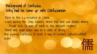 Confucius: An Overview | PPTX