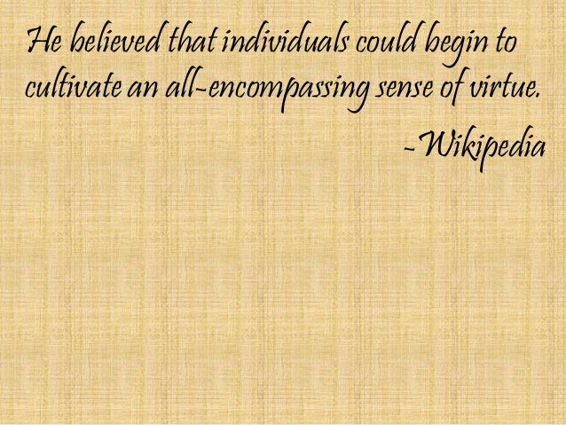 Confucius On Character