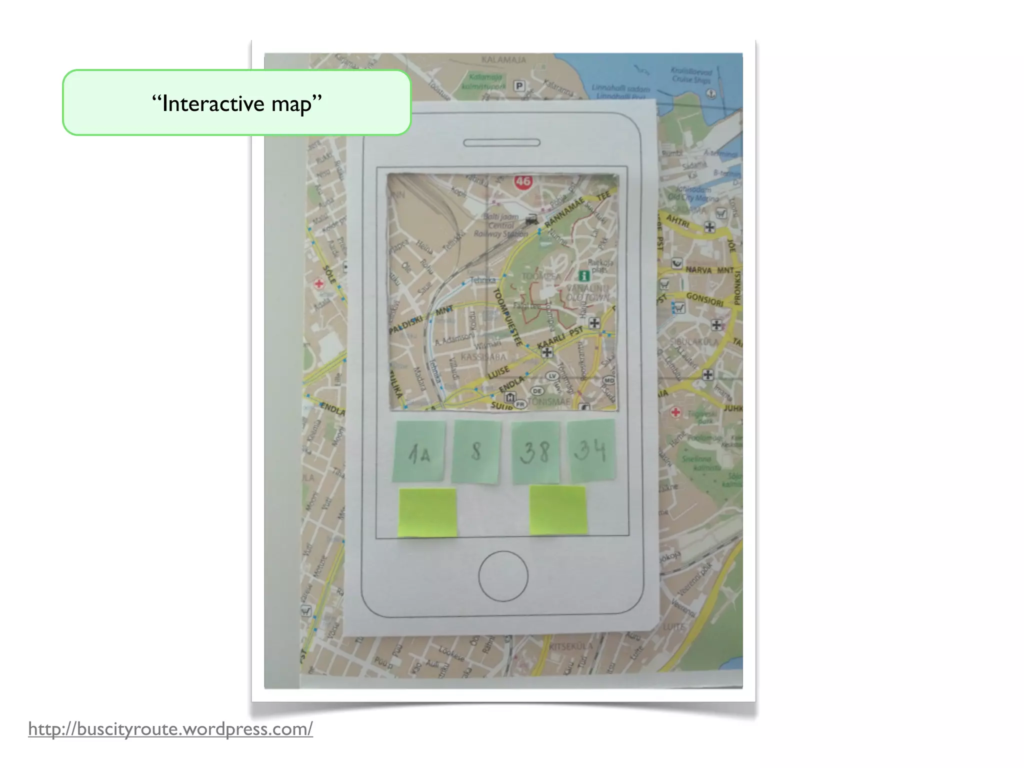 “Interactive map”
http://buscityroute.wordpress.com/
 