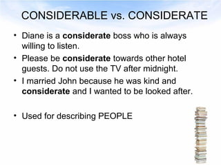 Words easily confused in English | PPT