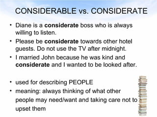 Words easily confused in English | PPT
