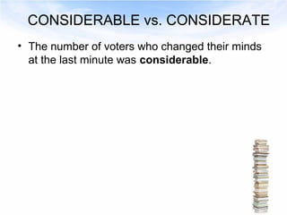 Words easily confused in English | PPT