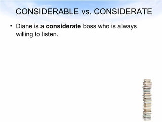 Words easily confused in English | PPT
