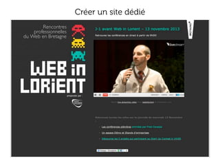 Créer un site dédié

 
