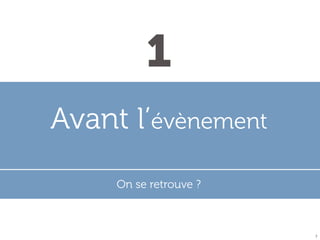 1
Avant l’évènement
On se retrouve ?

7

 