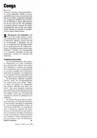 Conga acá está   Caretas