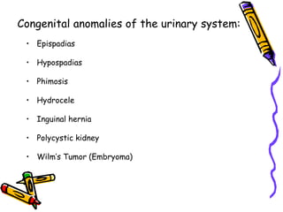 Congenital anomalies1