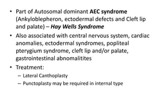 Congenital Anomalies of Eyelids and Orbit Dr. Prabhat Devkota.pptx